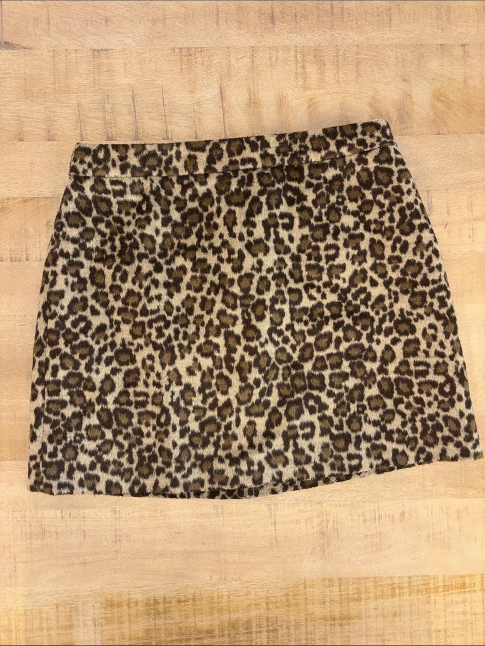 J Crew Factory Fuzzy Leopard-Print Mini Skirt Lined $98 NWT 10 12 Fall Winter